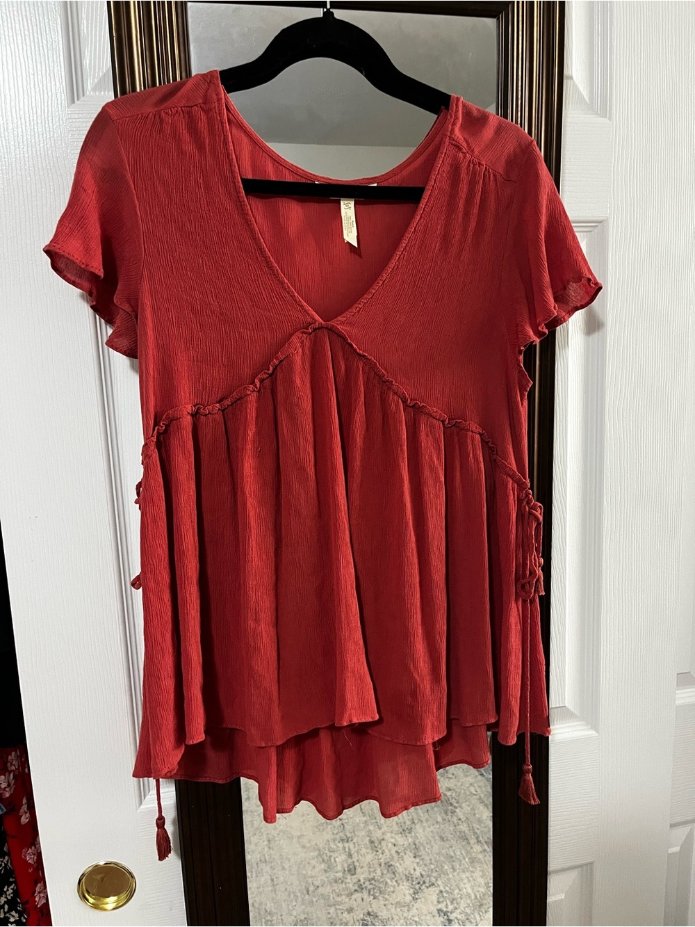 Matilda Jane red blouse
